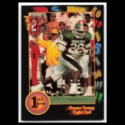Duane Young #125 1991 Wild Card Collegiate 1st Edition Michigan State Spartans - Image 1 of 3