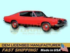 1969 Plymouth Barracuda 'Cuda 340 383 440 Decals & Lower Body Stripes Kit - Picture 1 of 1