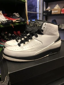 Nike Air Jordan 2 Retro "Wing It" White Black Grey sneaker shoes men’s size 13 - Picture 1 of 10