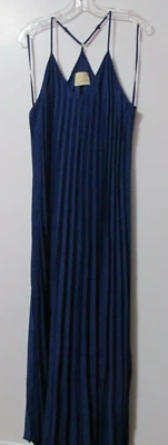Women's Judith March Mai Tai Maxi Pleated Dress Royal Blue Size Large - Image 1 of 4