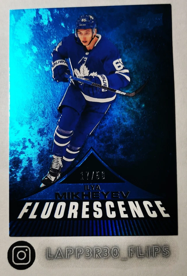 Ilya Mikheyev - 2019-20 UD Fluorescence Rookie Blue /50 #F-19 - Image 1 of 1