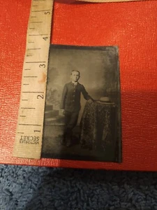 Antique Tin Type Portrait Photo Young Boy (B) - Picture 1 of 3