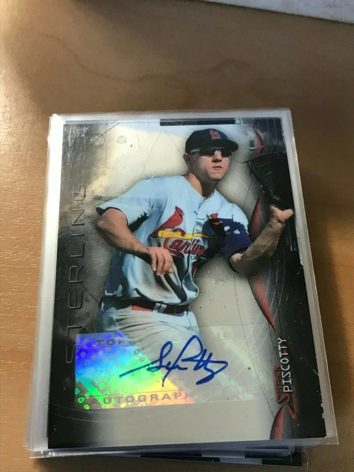 STEPHEN PISCOTTY 2014 Bowman Sterling Prospect Autographs A'S! kc1 - Image 1 of 1