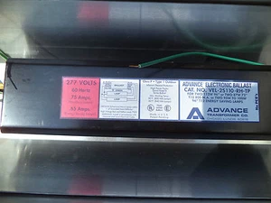 New Advance 277V .75Amp Electronic Ballast VEL-2S110-RH-TP  - Picture 1 of 4