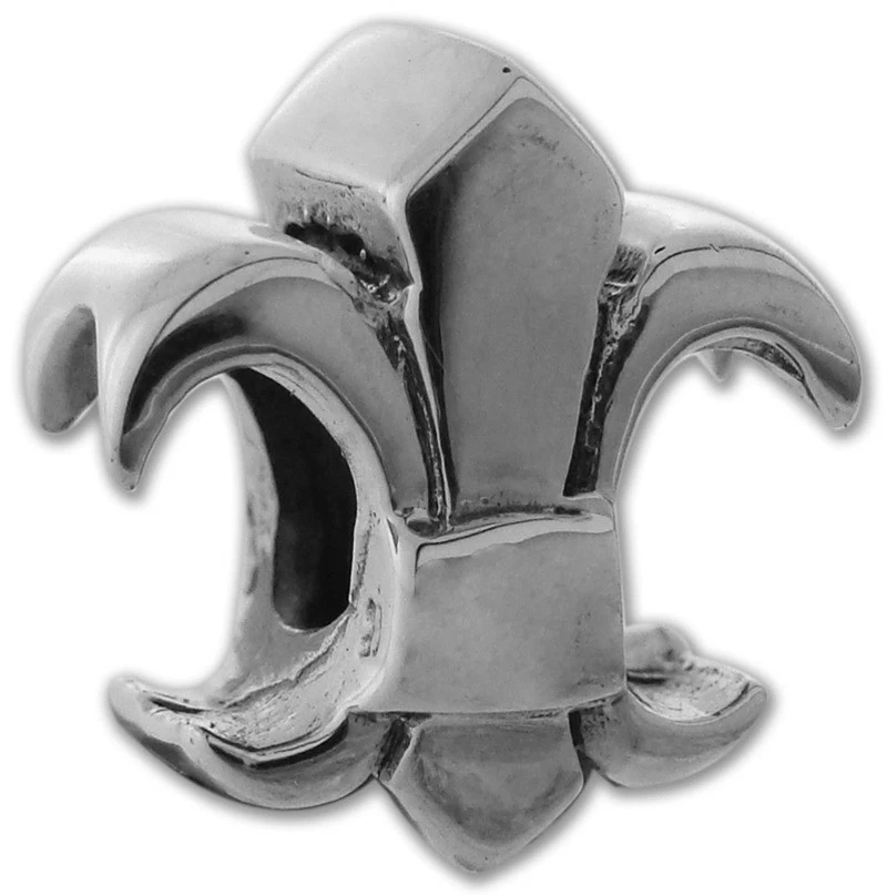 NUEVO Auténtico Brazalete Biagi Sterling FLEUR De LIS BEAD se adapta a Dije Europeo Foto 1 de 1