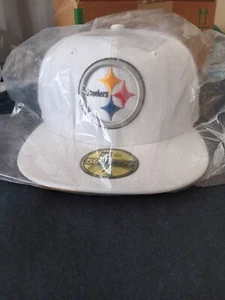 Pittsburgh Steelers Super Bowl XLIII 59FIFTY eng anliegende weiße Mütze 7 1/8 New Era - Bild 1 von 12