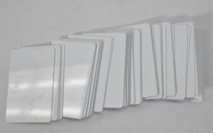 UltraCard Durable PVC Blank ID Cards 25 Count Pack 10 Mil CR-80 White Mylar - Picture 1 of 4