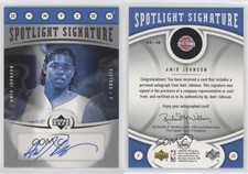 2006-07 Upper Deck Ovation Spotlight Signature Amir Johnson #SS-JO Auto