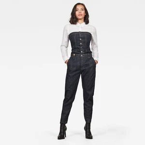G-Star Damen 30YR Gem Suit Jumpsuit Womens Rinsed Denim Blau Overall Größe: S - Bild 1 von 6