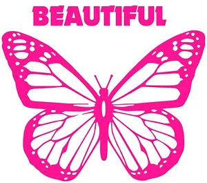 BUTTERFLY DECAL FOR WALLS OR VEHICLES - Picture 1 of 1