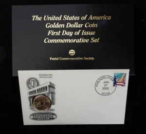 U.S. Golden Dollar Coin First Day of Issue Commemorative Set - Picture 1 of 4