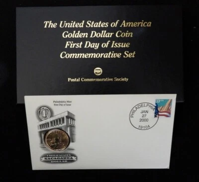 U.S. Golden Dollar Coin First Day of Issue Commemorative Set - Image 1 of 4