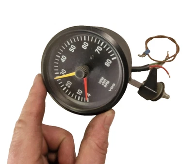 VDO Tachometer tacho 8000rpm vintage retro 4 6 8 cyl approx 3 1/3" X193 - Image 1 of 4