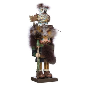 Kurt Adler 16-Inch Hollywood Woodsman Nutcracker with Owl Hat - Picture 1 of 6
