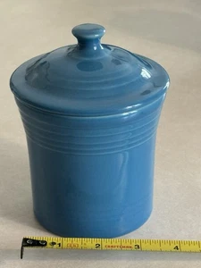 Fiestaware Mini Kanister/Marmeladenglas nicht mehr produziert Pfauenfarbe - Bild 1 von 3