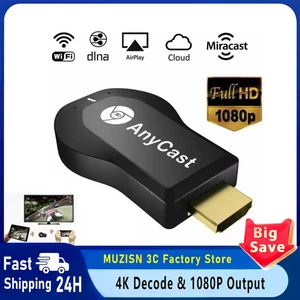 4K WiFi HDMI Anycast Miracast Airplay TV Wireless Display DLNA Dongle Adapter - Picture 1 of 7