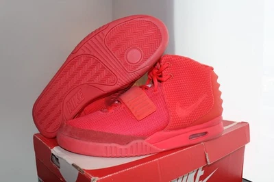 Nike Air Yeezy 2 SP Size 12 Red October Platinum Solar NRG 508214-660 - Image 1 of 4