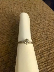 Vintage 14k Diamond Ring 2.1g Marked III Davis Inside  - Picture 1 of 9