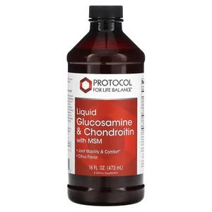 2 X Protocol for Life Balance, Liquid Glucosamine & Chondroitin with MSM, Citrus - Picture 1 of 2