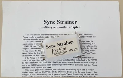 PreVue Technologies Sync Strainer MS-15b Amiga Video Toaster / Flyer 2000 4000 - Image 1 of 4
