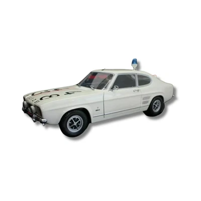 1/18 FORD CAPRI AUTOBAHNPOLIZEI DUSSELDORF 1969 MINICHAMPS EXTRA RARE BOX DAMAGE - Immagine 1 di 2