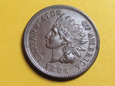 1884  INDIAN HEAD CENT  NICE HIGH GRADE COIN - Image 1 of 2