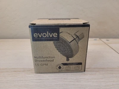 Cabezal de ducha multifunción Evolve 1,5 GPM cromado EV3020-CP150-SB nuevo en caja Foto 1 de 4