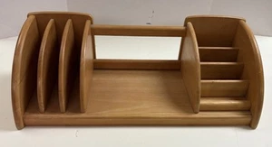 Desk top organizer - Solid Wood - Vintage - Picture 1 of 8
