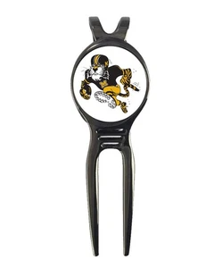 Mizzou Tigers Missouri Retro Golfball Markierer + schwarz Rotguss Divot Werkzeug - Bild 1 von 3
