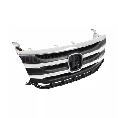 Fits 2011 2012 2013 Honda Odyssey Black Front Grill Grille Chrome Molding Foto 1 de 4