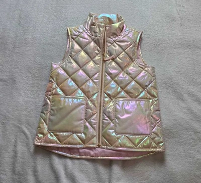 Chaleco acolchado metálico J.Crewcuts J.Crew Factory para niña S (6-7) nuevo sin etiquetas Foto 1 de 4