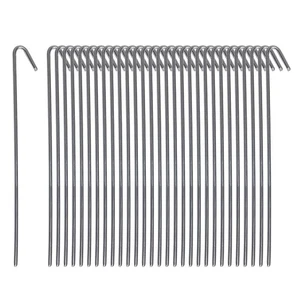 30 Pack Tent Stakes Metal Garden Edging Fence Hooks Pegs Christmas Decoration... - Picture 1 of 9