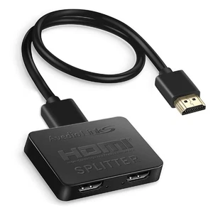 HDMI Splitter 1 in 2 Out [w/ 4 Ft Hdmi Cable]Not for Extended Display-Mirror ... - Picture 1 of 9