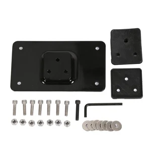 3-Hole Laydown License Plate Mount Bracket Compatible with 1973-Up Harley Dav... - Picture 1 of 7