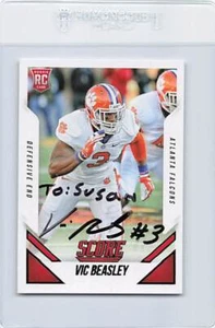 2015 Score #344 Vic Beasley Clemson University Signed Auto *K8938 - Picture 1 of 2