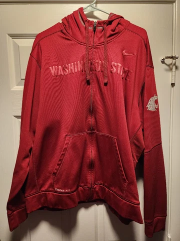 Nike Washington State Cougars College KO Full Zip Hoodie Size XL NCAA Cover