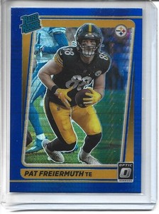 2021 Panini Donruss Optic #232 Pat Freiermuth Rated Rookie Blue Hyper Prizm