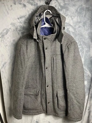 Bartorelli Napoli Lana Con Capucha Para Hombre Cremallera Completa Chaqueta Abrigo UE Talla XXXL Foto 1 de 4