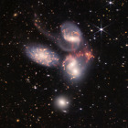 Télescope spatial Stephan's Quintet James Webb JWST affiche photo spatiale impression d'art