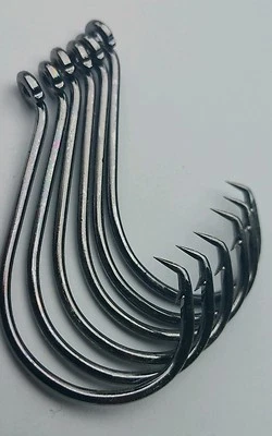 Ganchos circulares desplazados pulpo afilados químicamente 4/0 ¡Paquete de 100! Foto 1 de 4