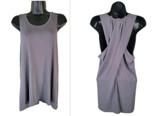 Camiseta sin mangas Athleta para mujer talla mediana gris sin mangas Ultimate Crossback - Imagen 1 de 7