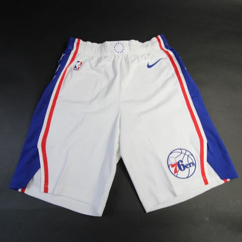 Philadelphia 76ers Nike NBA Authentics Game Shorts Men's White New Cover