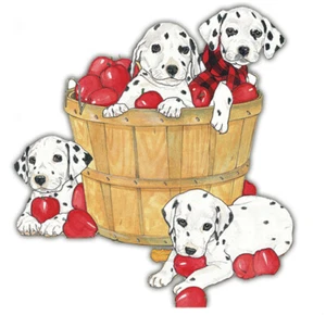 Dalmatian Magnet Wooden - Picture 1 of 1