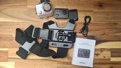 Actiomkamera CamPark X30 True 4K Ultra HD mit Zubehörpaket in schwarz - Bild 1 von 4