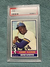 1976 Topps Hank Aaron #550 PSA 7 NM MILWAUKEE BREWERS