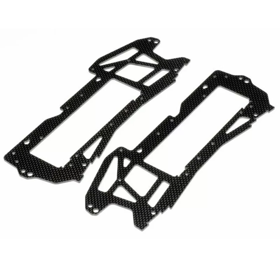 HPI Racing E-Savage 2.5mm Carbon Fiber TVP  Chassis Plate Set HPI73117 RARE - Image 1 of 1