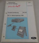 Servizio Training Informazioni Ford Eec V Motorregelung / OBD Stand 11/1994