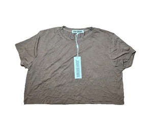 Nueva Camiseta Corta Con Etiquetas Joah Marrón Talla Única 85% Modal 5% Marrón Spandex - Imagen 1 de 7