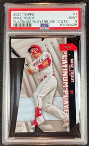Topps Serie 1 2021 - Mike Trout #PDC-1 Platinum Players troquelado - PSA 9 como nuevo - Imagen 1 de 2