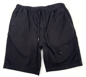 Wildfang womens size M Essential Drawstring Shorts black cotton pockets solid - Picture 1 of 11